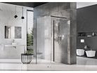 Walk-in, Ravak Walk-In Corner Set 120x90, zuhanykabin fekete+transparent GW1CG730SZ1