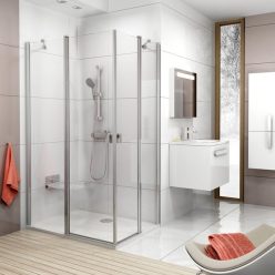   Zuhanykabin, Ravak Chrome Zuhanykabin CRV2-80 (krómhatású+transparent) 1QV40C00Z1