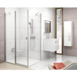   Zuhanykabin, Ravak Chrome CRV2-90+CPS-90 fix oldalfal krómhatású 1QV70C00Z1/9QV70C00Z1