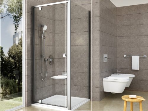 Walk-in, Ravak Pivot PPS-100 szatén fix oldalfal 90GA0U00Z1