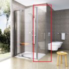 Walk-in, Ravak Pivot PPS-100 szatén fix oldalfal 90GA0U00Z1