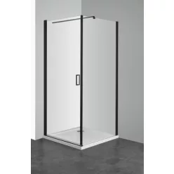 Zuhanyfal, Sanotechnik 80cm ELITE BLACK F80B2