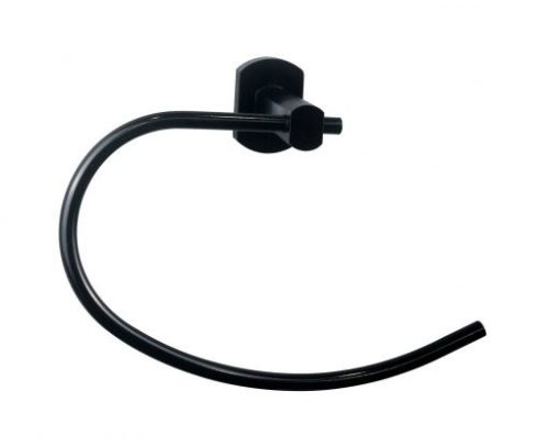 Törölközőtartó, Sanotechnik fekete gyűrű SOHO 7110B