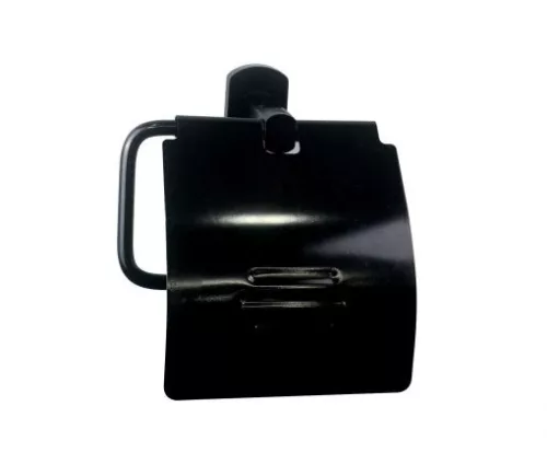 WC papír tartó, Sanotechnik fekete SOHO 7186B