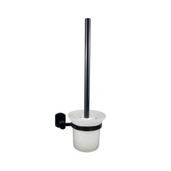 WC-kefe tartó, Sanotechnik fali fekete SOHO 7190b