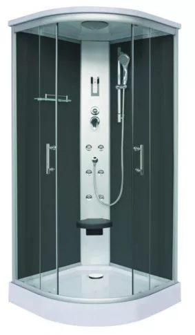 Hidromasszázs zuhanykabin, Sanotechnik SCALA 90x90 fekete CL96