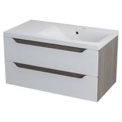   Alsó szekrény, Sapho WAVE II mosdótartó szekrény 90x45x48 cm jobbos maliwenge WA091P
