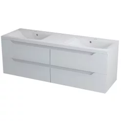   Alsó szekrény, Sapho WAVE II mosdótartó szekrény 150x50x48 cm fehér WA150-3030