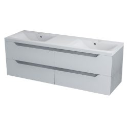   Alsó szekrény, Sapho WAVE II mosdótartó szekrény 150x50x48 cm ezüst tölgy WA152