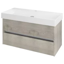   Alsó szekrény, Sapho NIRONA mosdótartó szekrény 95x51,5x43 cm mokka NR101