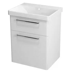   Alsó szekrény, Sapho THEIA mosdótartó szekrény 56x70x44 cm fehér 2 fiókos TH060