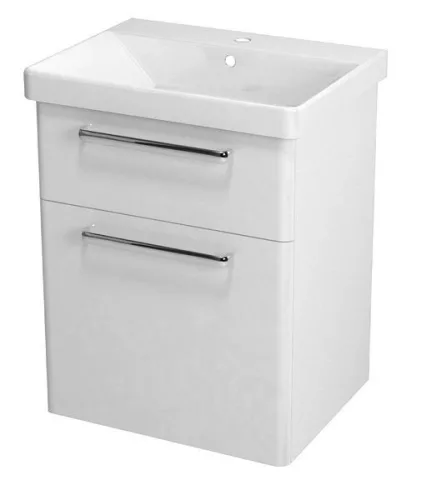 Alsó szekrény, Sapho THEIA mosdótartó szekrény 56x70x44 cm fehér 2 fiókos TH060