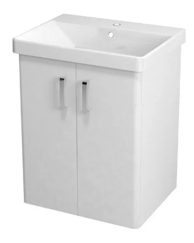 Alsó szekrény, Sapho THEIA mosdótartó szekrény 56x70x44 cm fehér 2 ajtós TH062