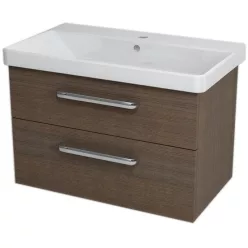   Alsó szekrény, Sapho THEIA mosdótartó szekrény 76x50x44 cm rusztik fenyő TH086