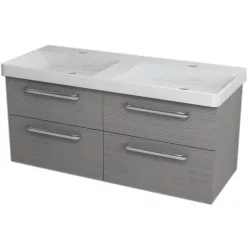   Alsó szekrény, Sapho THEIA mosdótartó szekrény 116x50x44 cm ezüst tölgy TH124