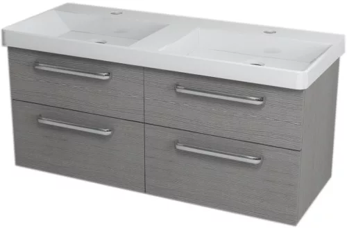 Alsó szekrény, Sapho THEIA mosdótartó szekrény 116x50x44 cm ezüst tölgy TH124