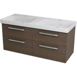   Alsó szekrény, Sapho THEIA mosdótartó szekrény 116x50x44 cm rusztik fenyő TH126