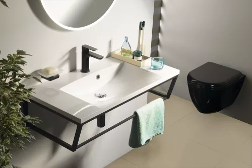 Fürdőszobabútor mosdópult, Sapho SKA fekete 60x20x46 SKA201