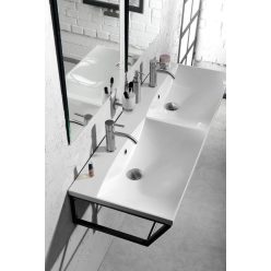   Fürdőszobabútor mosdópult, Sapho SKA fekete 120x20x46 SKA204