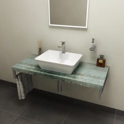   Fürdőszobabútor mosdópult, Sapho AVICE 110x50 aquamarine AV116