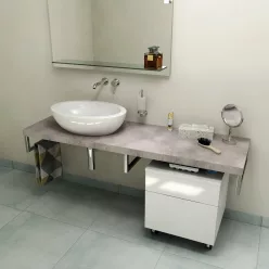   Fürdőszobabútor mosdópult, Sapho AVICE 160x50 cement szürke AV167