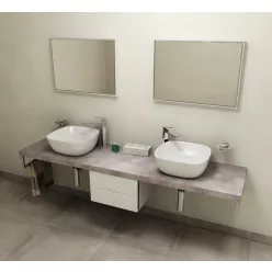   Fürdőszobabútor mosdópult, Sapho AVICE 220x50 cement szürke AV227