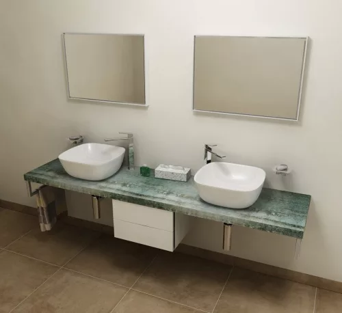 Fürdőszobabútor mosdópult, Sapho AVICE 250x50 aquamarine AV256