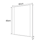 Fürdőszoba tükör, Sapho DURANGO 60x80 DG060