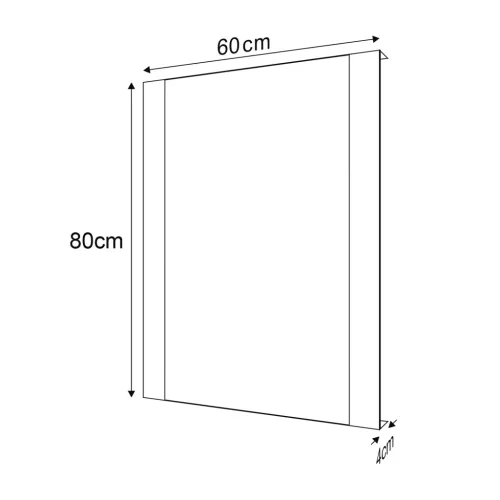 Fürdőszoba tükör, Sapho DURANGO 60x80 DG060
