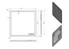 Fürdőszoba tükör, Sapho NYX 80x80 NY080