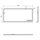 Fürdőszoba tükör, Sapho GEMINI 130x60 GM130
