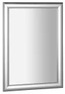 Fürdőszoba tükör, Sapho ESTA fa ezüst keret 58x78 NL395