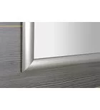 Fürdőszoba tükör, Sapho ESTA fa ezüst keret 58x78 NL395