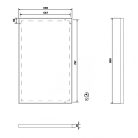 Fürdőszoba tükör, Sapho AROWANA 60x80 AWB6080