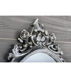 Fürdőszoba tükör, Sapho DESNA ovális fa ezüst 80x100 IN344