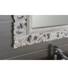 Fürdőszoba tükör, Sapho SCULE fa antikolt fehér 70x100 IN171