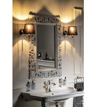 Fürdőszoba tükör, Sapho SCULE fa antikolt fehér 70x100 IN171