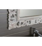 Fürdőszoba tükör, Sapho SCULE fa antikolt fehér 80x120 IN324