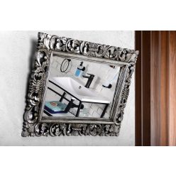 Fürdőszoba tükör, Sapho SAMBLUNG fa ezüst 60x80 IN115