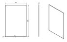 Fürdőszoba tükör, Sapho ACCORD 40x60 MF422