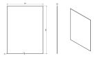 Fürdőszoba tükör, Sapho ACCORD 60x80 MF441