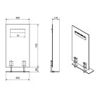 Fürdőszoba tükör, Sapho WEGA polccal 40x80 60092-4