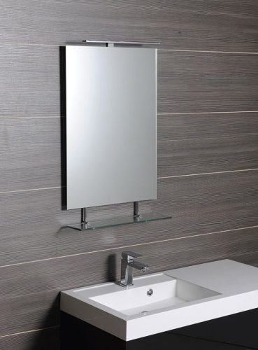 Fürdőszoba tükör, Sapho WEGA polccal 50x80 60092-5