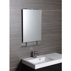 Fürdőszoba tükör, Sapho WEGA polccal 70x80 60092-7