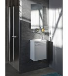 Fürdőszoba tükör, Sapho WEGA polccal 80x80 60092-8