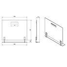 Fürdőszoba tükör, Sapho WEGA polccal 90x80 60092-9