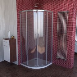   Zuhanykabin, Sapho Polysan LUCIS LINE íves 2 toló 90x90 DL2615