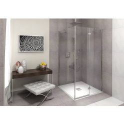 Zuhanytálca, Sapho Polysan FLEXIA 110x100 fehér 72922