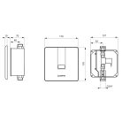 Infra red öblítő mechanika, Sapho piszoárhoz PS002