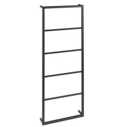 Törölközőtartó, Sapho 450x1154x100 matt fekete SKA501